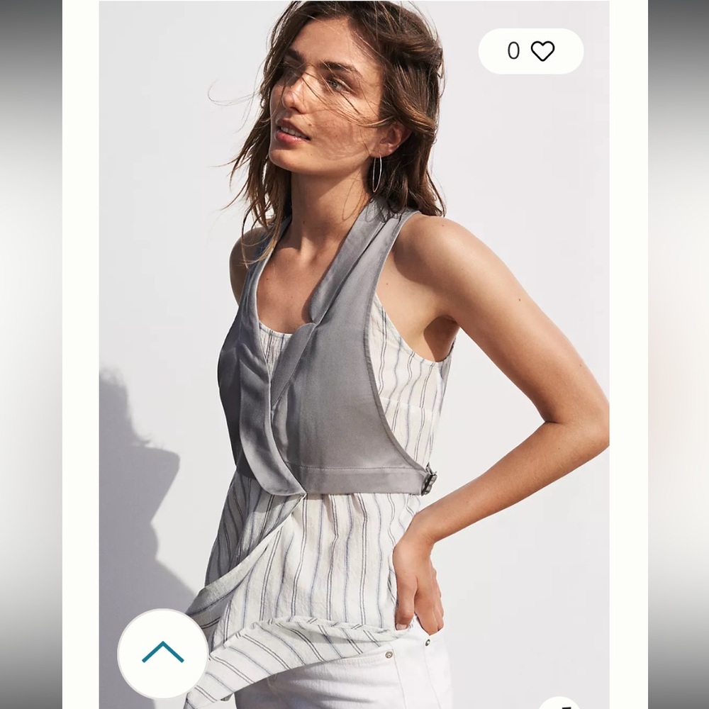 Maeve vest Structured Layered top